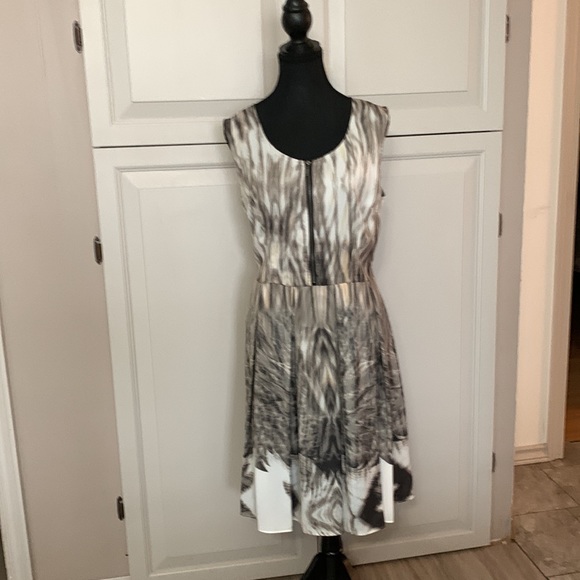 Dress: size 14, sleeveless, zippered top to waistline, zipper on side as well - Picture 3 of 3